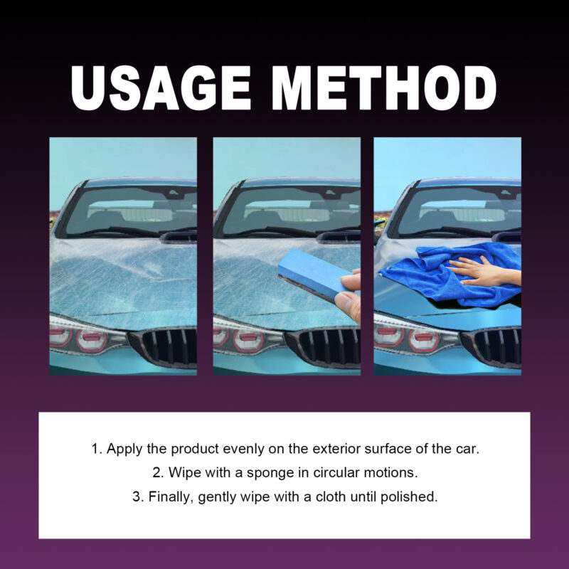 3-in-1 Car Coating Paste: Multi-Purpose, Fast-Acting, Surface-Safe Cleaner & Scratch Repair - Image 6