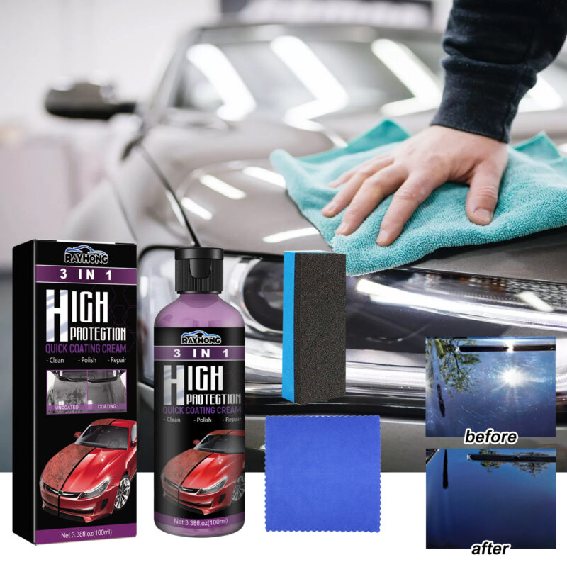 3-in-1 Car Coating Paste: Multi-Purpose, Fast-Acting, Surface-Safe Cleaner & Scratch Repair - Image 2