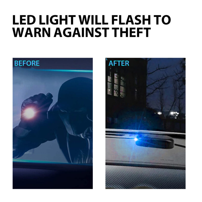 Car Anti-Theft LED Alarm Light: Theft Deterrent, Easy Install, Surface-Safe - Image 4