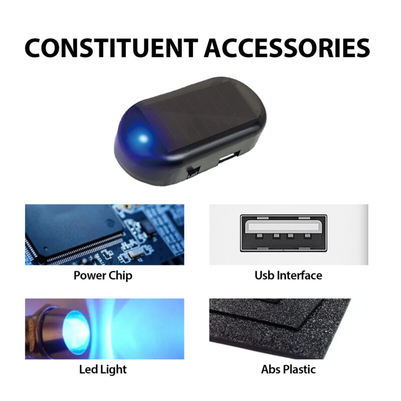 Car Anti-Theft LED Alarm Light: Theft Deterrent, Easy Install, Surface-Safe - Image 5
