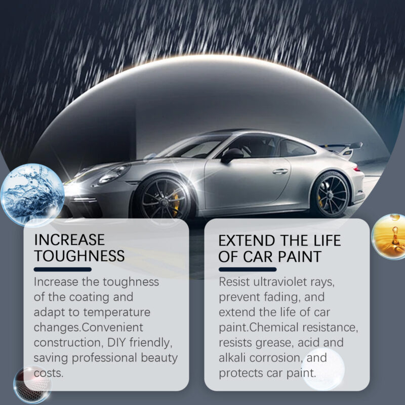 Car Ceramic Coating: Decontamination Polish, Scratch Repair, Protective Formula - Image 3