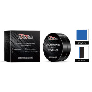 Car chrome reconditioning paste for fast-acting metal polishing and rust protection