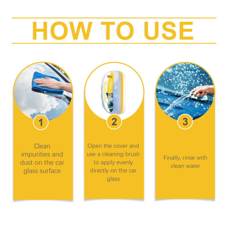 Car Glass Cleaner Brush: Multi-Purpose Stain Remover, Safe Surface Protection - Image 6