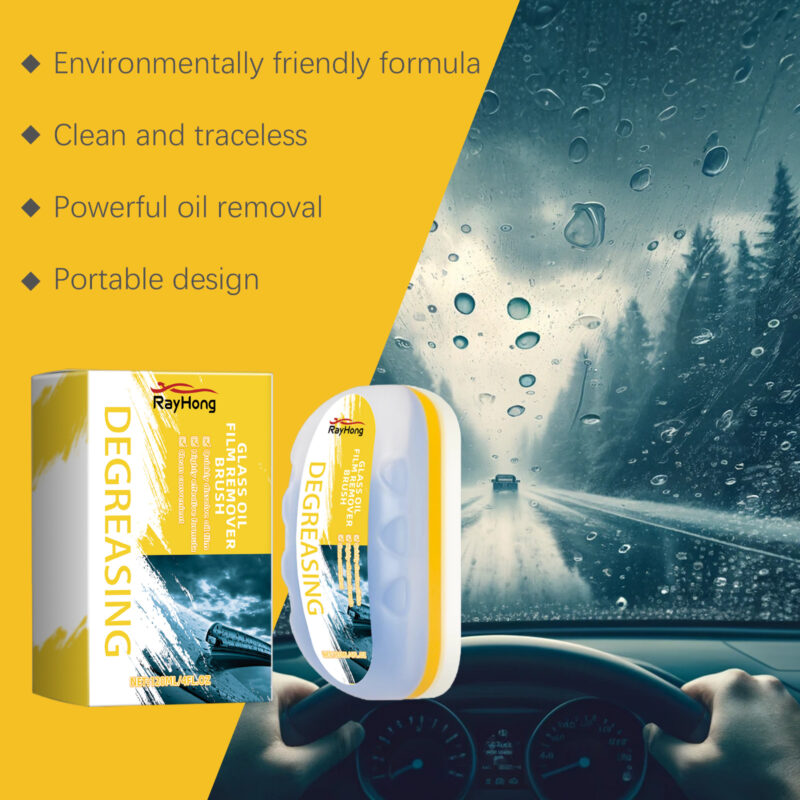 Car Glass Cleaner Brush: Multi-Purpose Stain Remover, Safe Surface Protection - Image 3