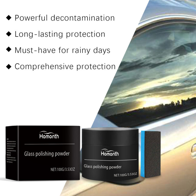 Car Glass Polishing Powder: Fast-Acting, Safe Decontamination & Window Cleaner - Image 4