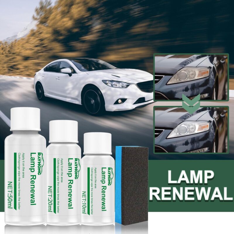 Car Headlight Cleaner Polish – Renew Scratches, Yellowing Fast | Safe Formula - Image 2