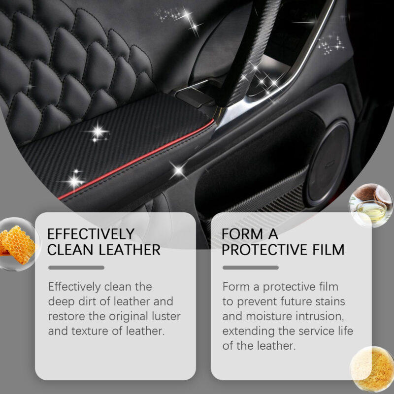 Car Interior Cleaner & Leather Care Cream – Multi-Purpose, Safe Formula for Deep Cleaning - Image 3