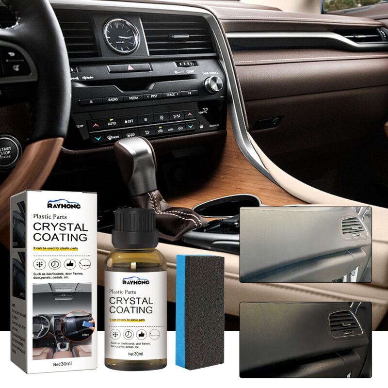 Car Interior Cleaner: Multi-Purpose Plastic Restorer with Protective Coating, Restore Luster Fast - Image 2