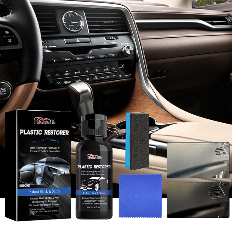 Car Interior Cleaner & Plastic Restorer – Surface-Safe Dashboard Polish for Multi-Purpose Care - Image 2