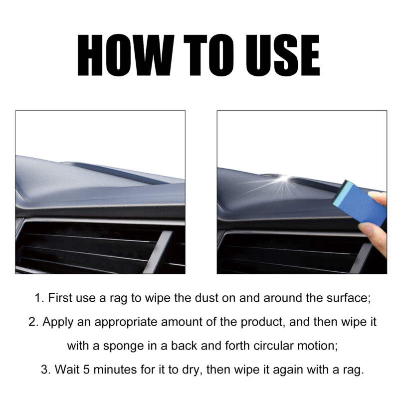 Car Interior Cleaner & Plastic Restorer – Surface-Safe Dashboard Polish for Multi-Purpose Care - Image 5