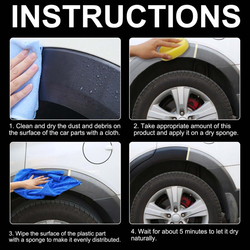 Car Interior Cleaner Wax: Multi-Purpose Plastic Repair, Fast-Acting Protective Formula - Image 6