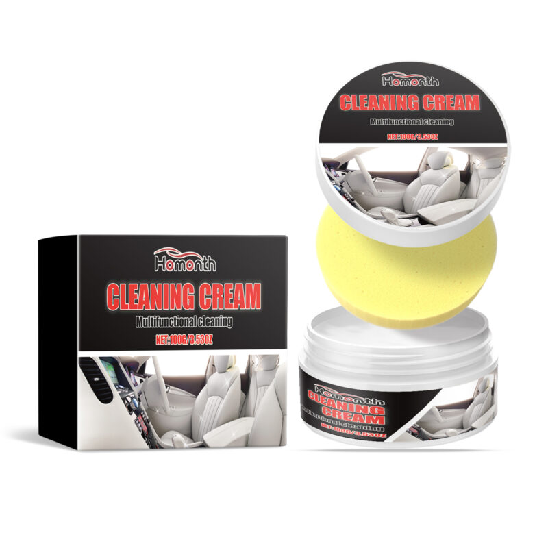 Car interior leather reconditioning cream for restoring and nourishing seats