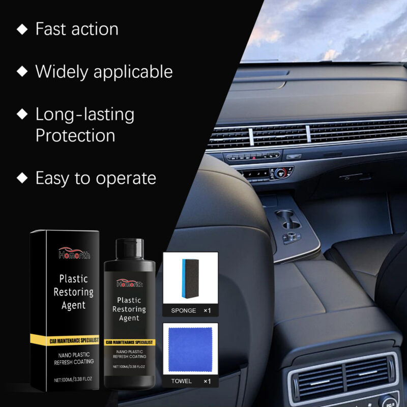 Car Interior Plastic Repair Nano Coating – Surface-Safe, Fast-Acting Restorer - Image 3