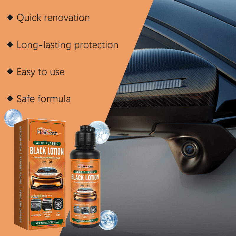 Car Interior Plastic Retreader: Fast-Acting, Surface-Safe Cleaner for Blackening & Brightening - Image 4
