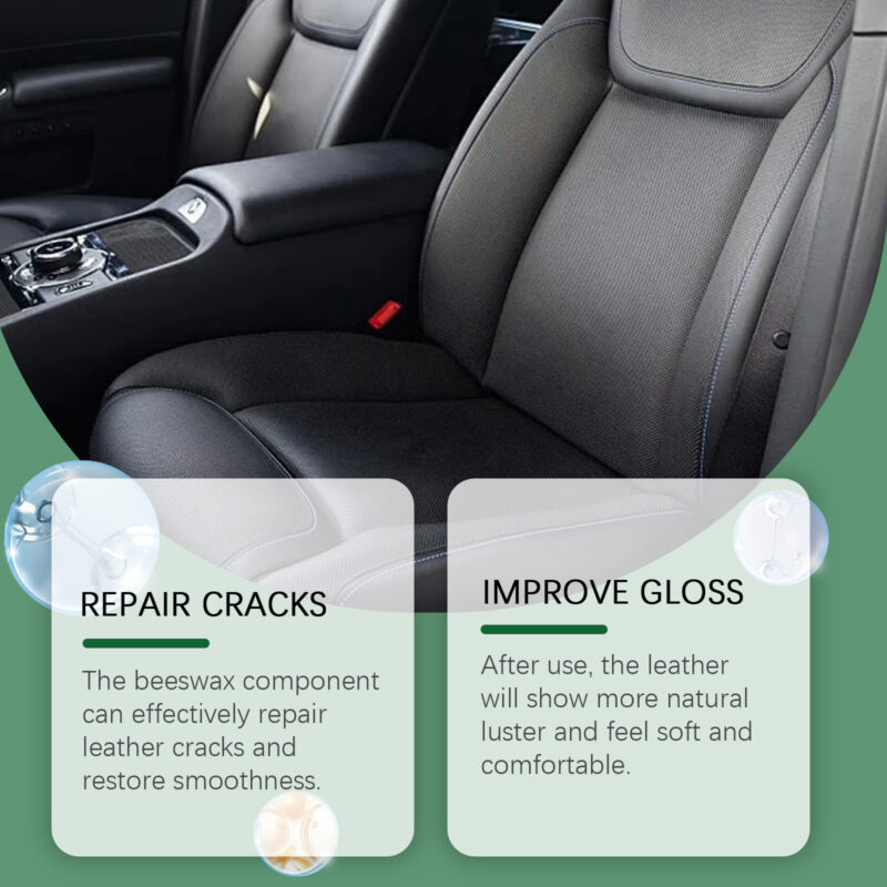 Car Leather Cleaner Cream - Multi-Purpose, Safe Surface Formula for Interior Cleaning - Image 4