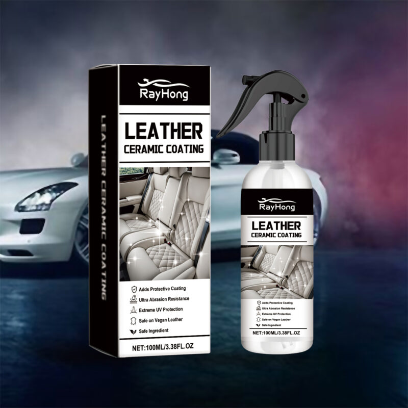 Car Leather Cleaner Spray: Ceramic Coating, Protective Formula, Multi-Purpose Refurbishment - Image 2
