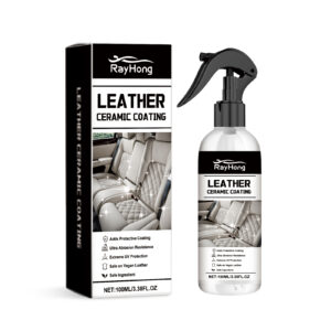 Car leather cleaner spray with ceramic coating for deep cleaning and shine