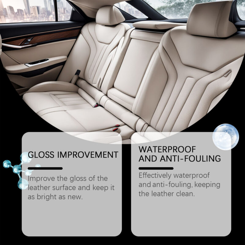 Car Leather Cleaner Spray: Ceramic Coating, Protective Formula, Multi-Purpose Refurbishment - Image 3