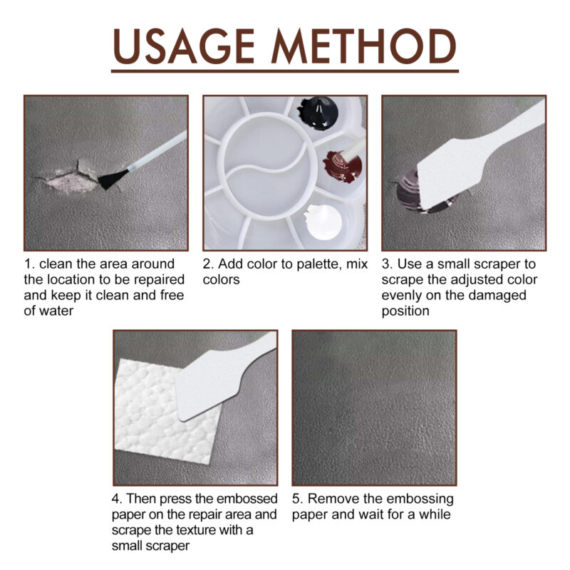 Car Leather Repair Cream: Multi-Purpose, Safe Formula for Scratches & Refurbish - Image 6
