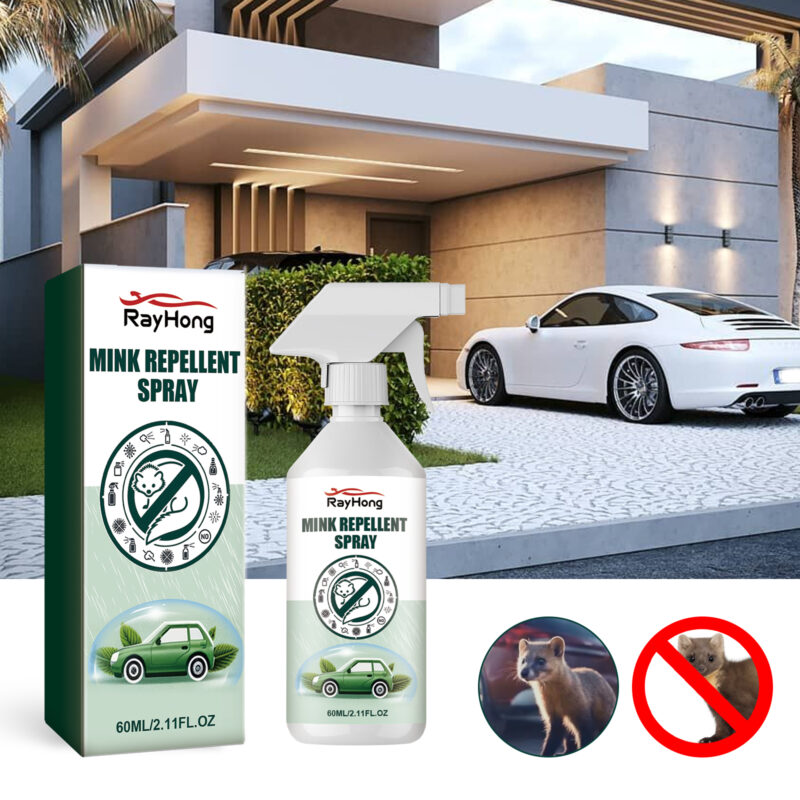 Car Mink Repellent Spray: Engine Compartment Rodent Deterrent, Safe & Effective - Image 2