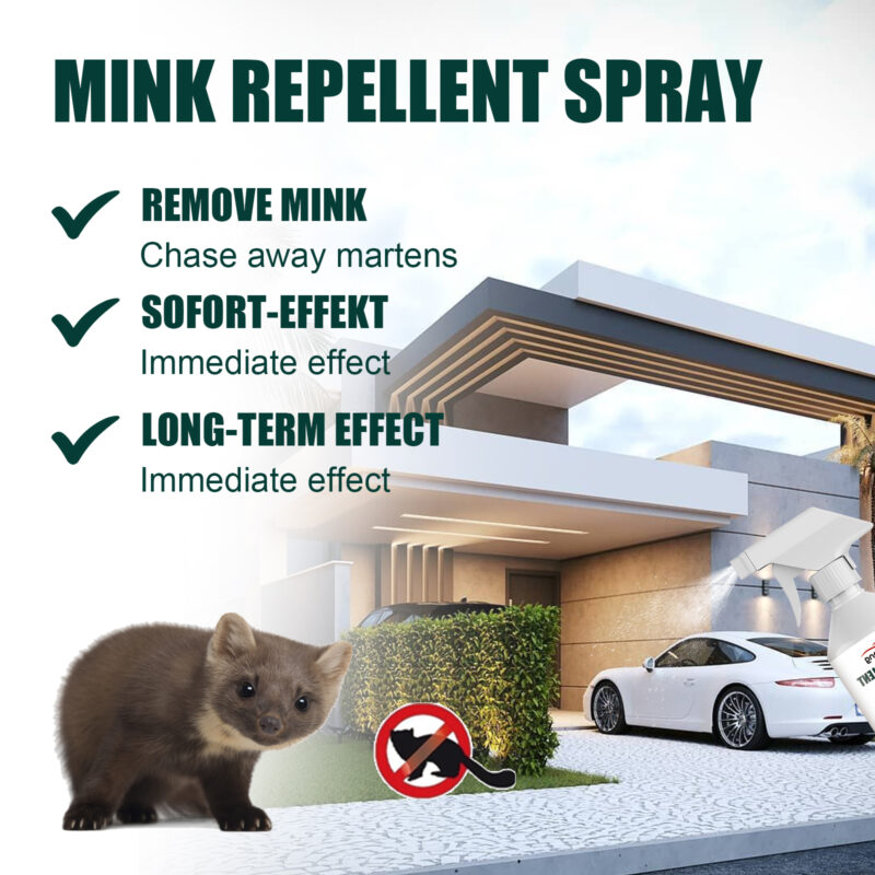 Car Mink Repellent Spray: Engine Compartment Rodent Deterrent, Safe & Effective - Image 4