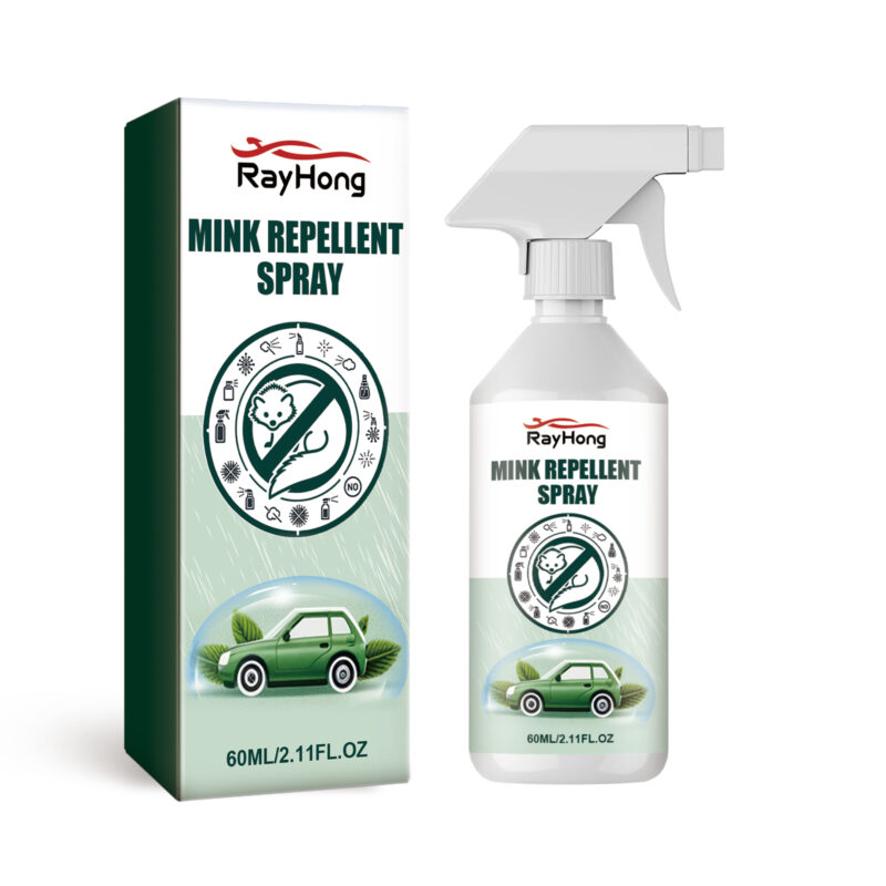 Car mink repellent spray safe effective engine compartment rodent deterrent