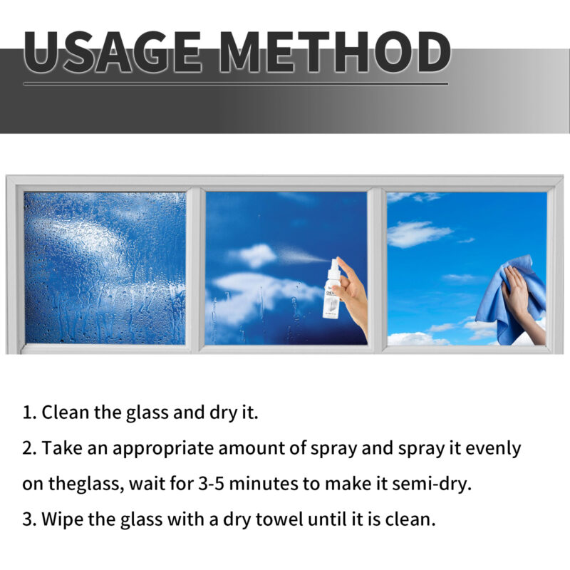 Car Mirror Cleaner Spray: Multi-Purpose, Fast-Acting Glass Stain Remover & Protective Formula - Image 6