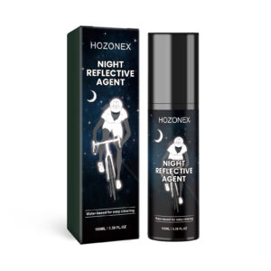 Car night reflective spray multi-purpose surface-safe glow-in-dark safety accessory on vehicle