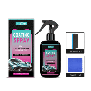 Car paint coating spray with multi-purpose protective wax for anti-fouling and shine