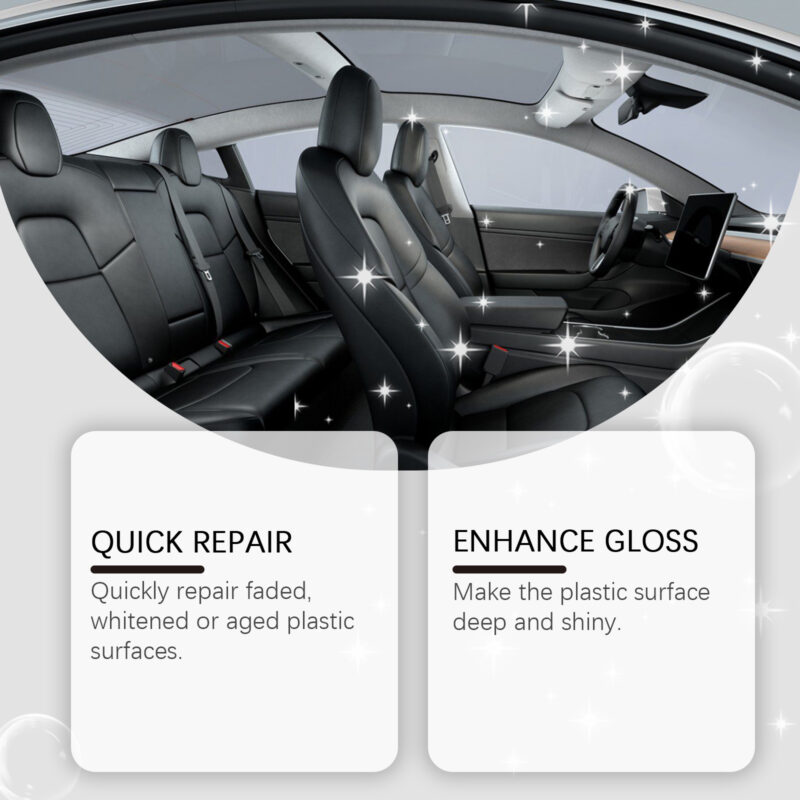 Car Plastic Reconditioning Cream: Fast-Acting, Safe Multi-Purpose Cleaner & Protector - Image 3