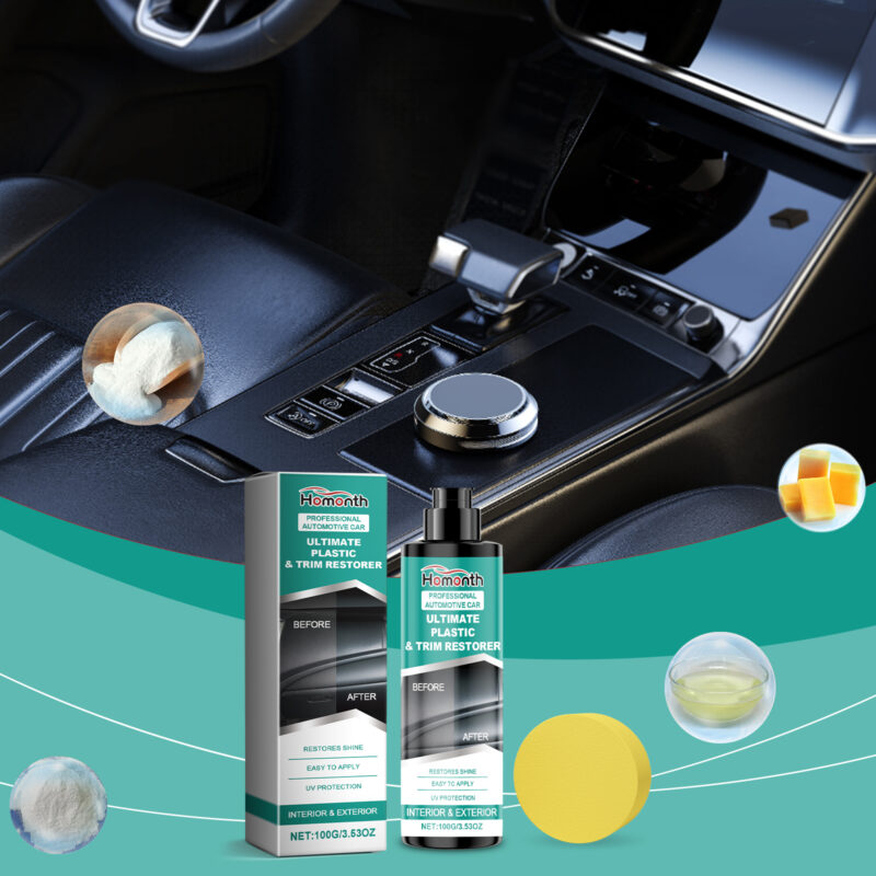 Car Plastic Reconditioning Paste - Fast-Acting, Safe Protective Formula for Interiors - Image 2