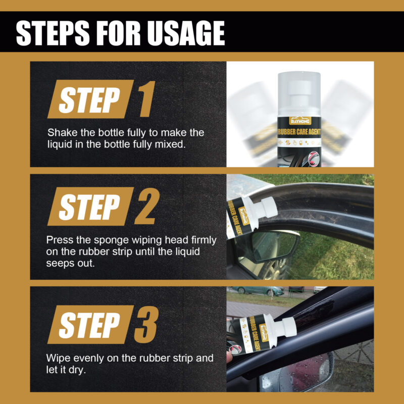 Car Rubber Cleaner & Anti-Aging Protector - Safe, Multi-Purpose Auto Maintenance - Image 5