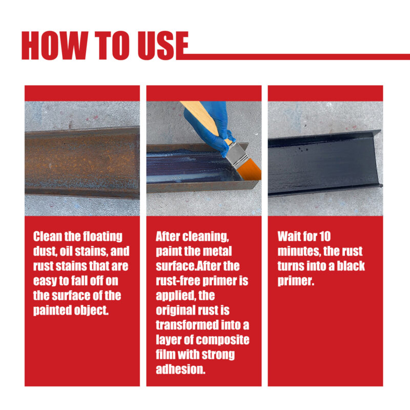 Car Rust Remover Primer: Fast-Acting Rust Conversion, Surface-Safe Protective Formula - Image 6