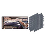 Car scratch repair cloth fast acting stain removal for vehicle surfaces
