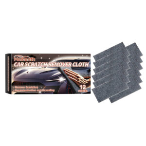 Car scratch repair cloth fast acting stain removal for vehicle surfaces