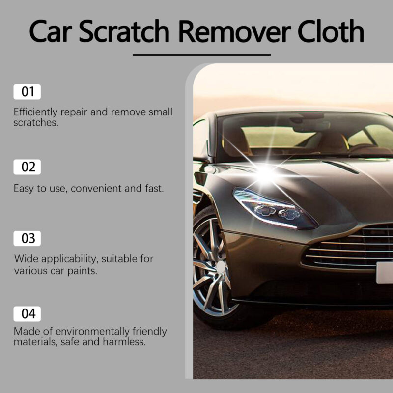 Car Scratch Repair Cloth - Fast-Acting, Surface-Safe Stain Removal & Portable Cleaning - Image 3
