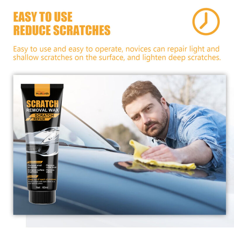 Car Scratch Repair Cream: Fast-Acting, Surface-Safe Paint Polishing Formula - Image 4