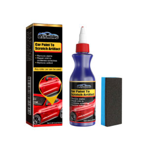Fast-acting car scratch repair and protective formula for surface-safe cleaning