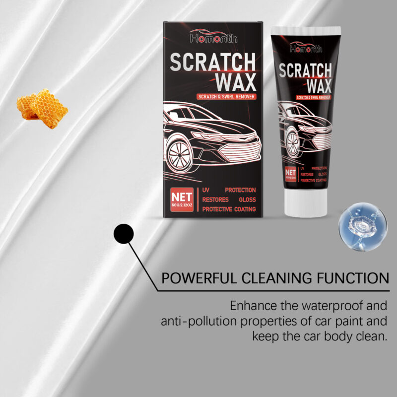 Fast-Acting Car Scratch Repair Wax | Paint Polishing & Protective Formula - Image 3