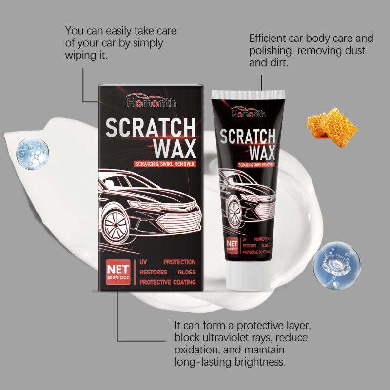 Fast-Acting Car Scratch Repair Wax | Paint Polishing & Protective Formula - Image 4