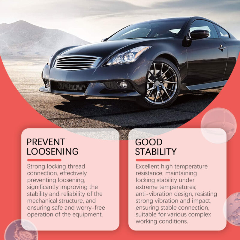 Car Thread Lock Sealant: Rust Protection, Anti-Loosening, Safe for Bolts - Image 3