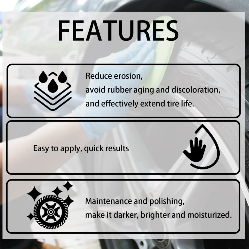 Car Tire Cleaner & Brightener: Protective Formula for Durable Maintenance – Homonth - Image 4