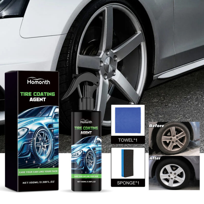 Car Tire Cleaner & Coating Agent – Multi-Purpose, Fast-Acting Rust Removal & Anti-Aging Polish - Image 2