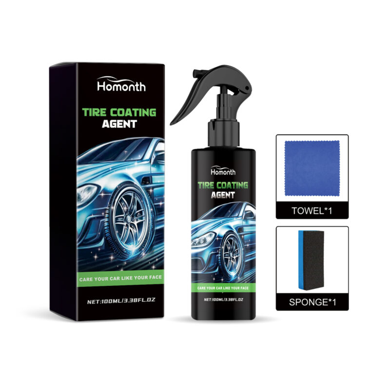 Multi-purpose car tire cleaner with fast-acting rust removal