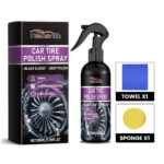 Car tire cleaner polish fast-acting safe formula for quick cleaning