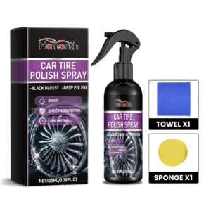 Car tire cleaner polish fast-acting safe formula for quick cleaning