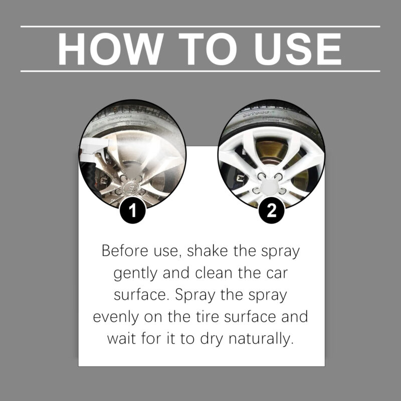 Car Tire Gloss Spray: Fast-Acting Cleaner, Protective Polish for Tires & Plastics - Image 6