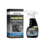 Car tire gloss spray fast-acting cleaner for tires and plastics