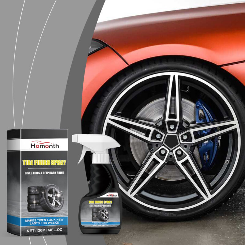 Car Tire Gloss Spray: Fast-Acting Cleaner, Protective Polish for Tires & Plastics - Image 2