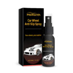 Car wheel anti-slip spray for enhanced grip on surfaces
